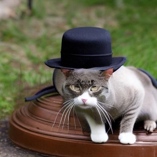 Cat in a Big Hat Catches Rat