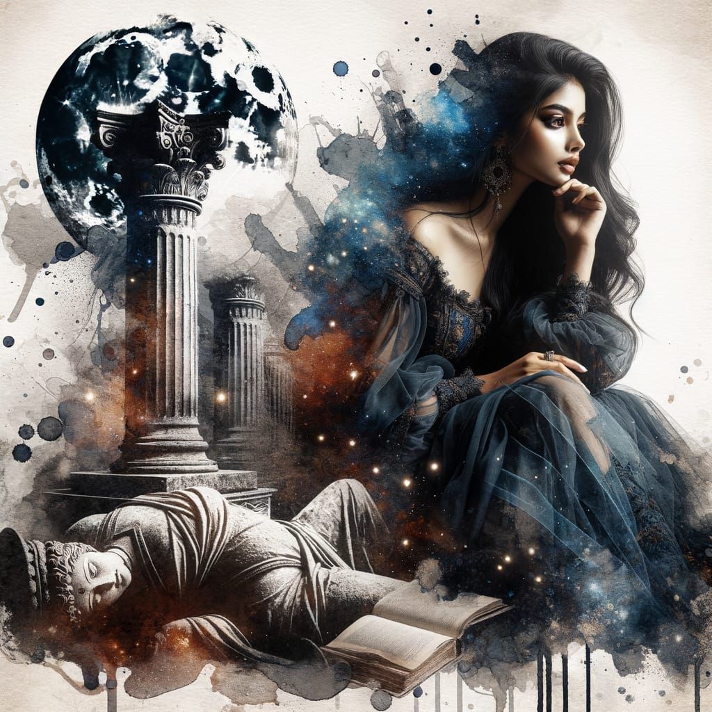 Enigmatic South Asian Goddess Recalls Moonlit Youth