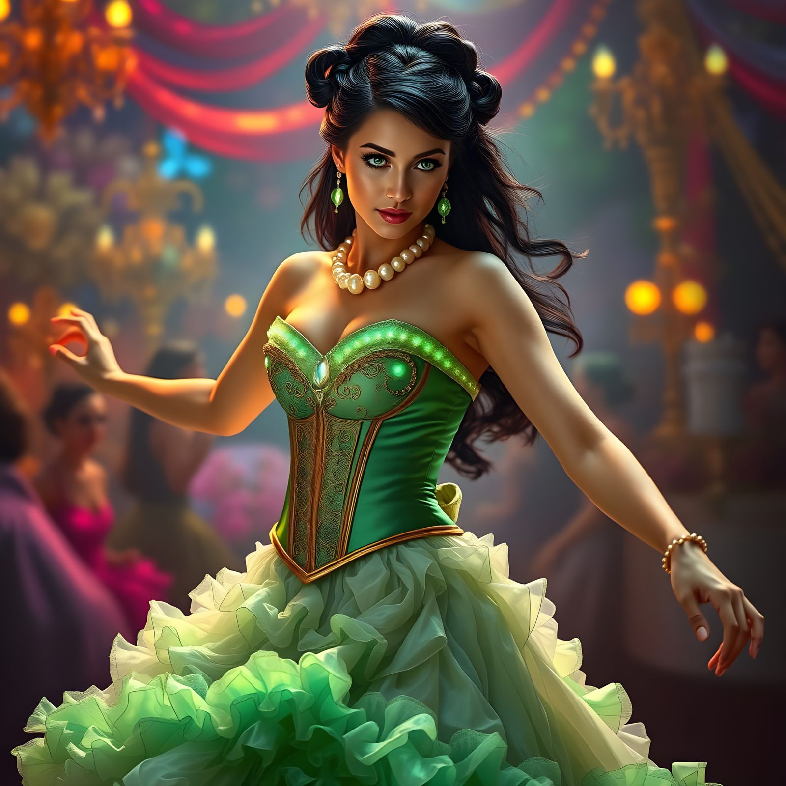 Ethereal Fantasy Beauty in a Dreamlike Scene