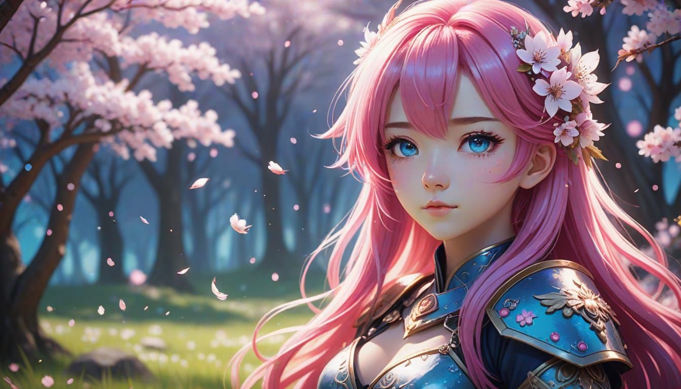 Warrior Queen in Sakura Glory