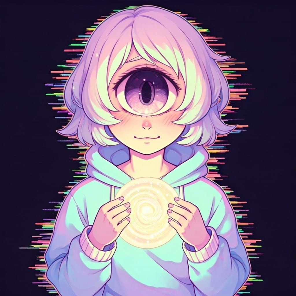 Enchanting Cyclops in Pastel Paradise