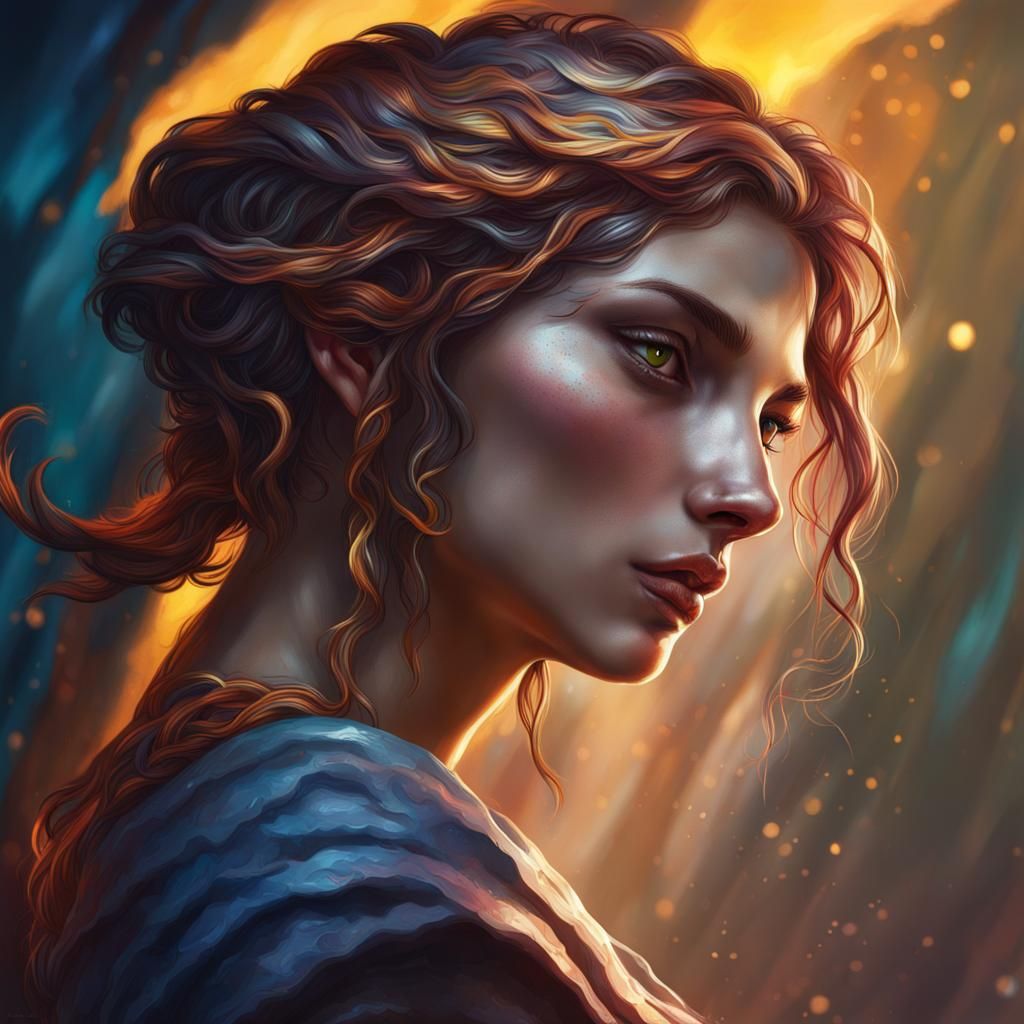 Hyperrealistic Lamia Concept Art in Color Depth