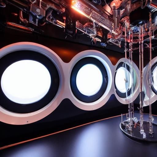 Sleeping Beauty in Futuristic Medical Pod