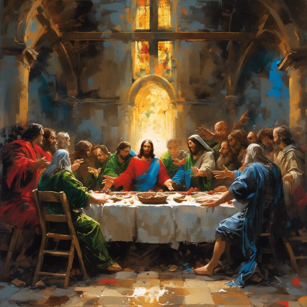 King Arthur's Last Supper: A Digital Painting