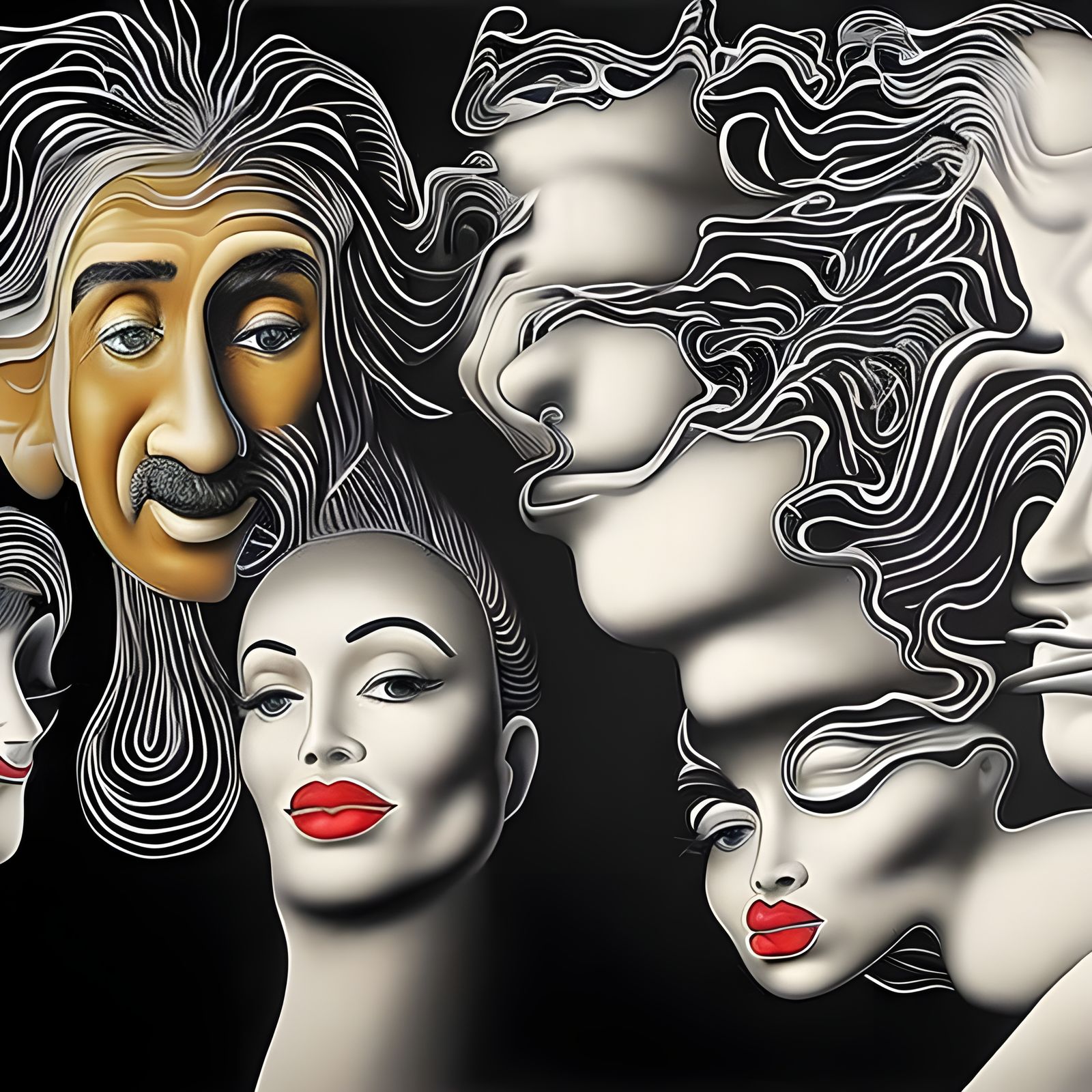 Hyperdetailed Abstract Art With Magic Particles