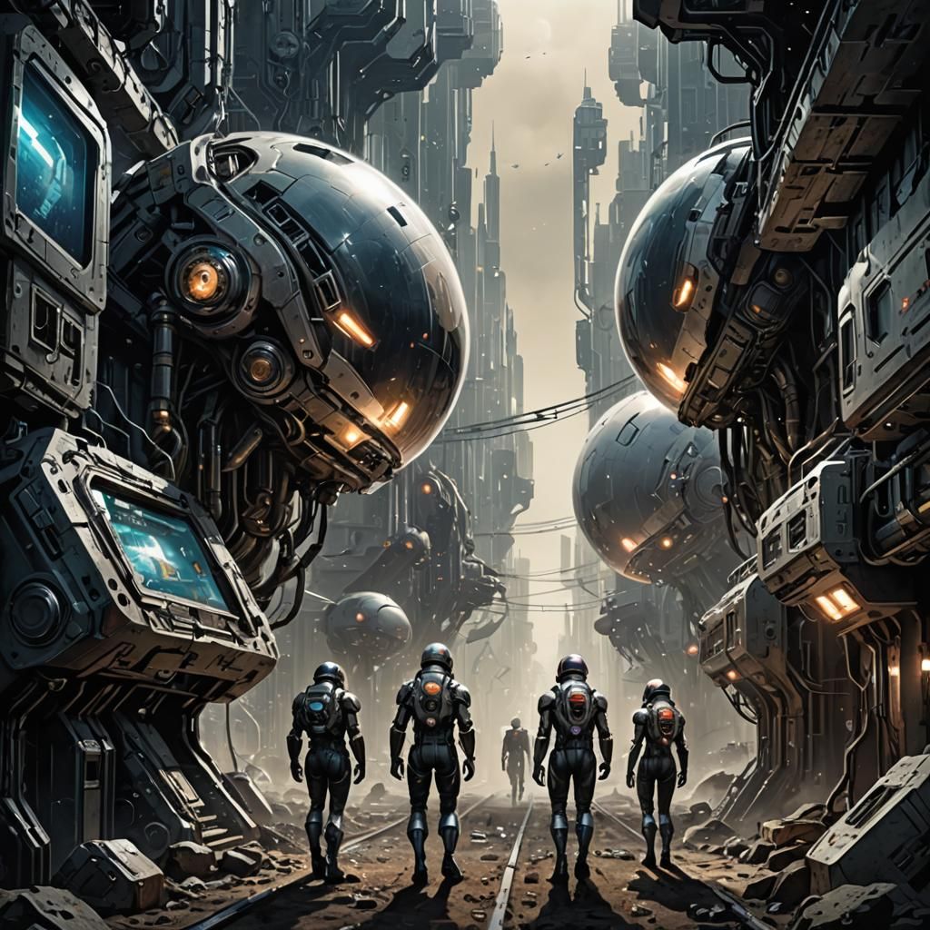 Biopunk Androids in Underground Interstellar World