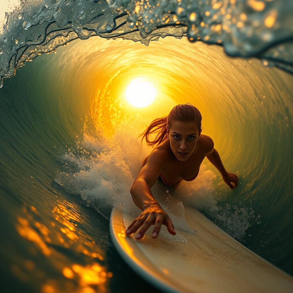 Surfer Woman