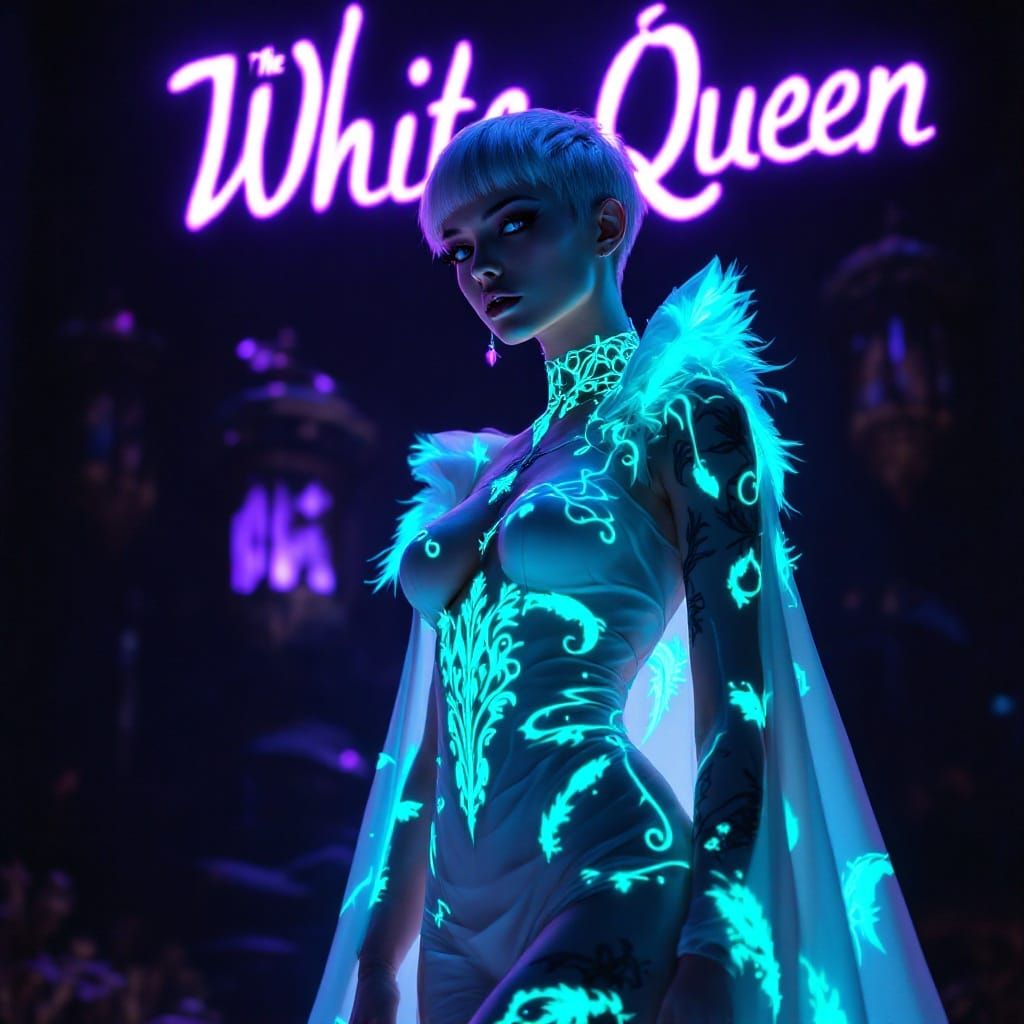 The White Queen in Ethereal Splendor