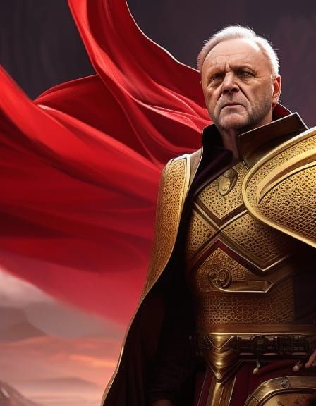 Anthony Hopkins as a Legendary Dark Fantasy Warrior