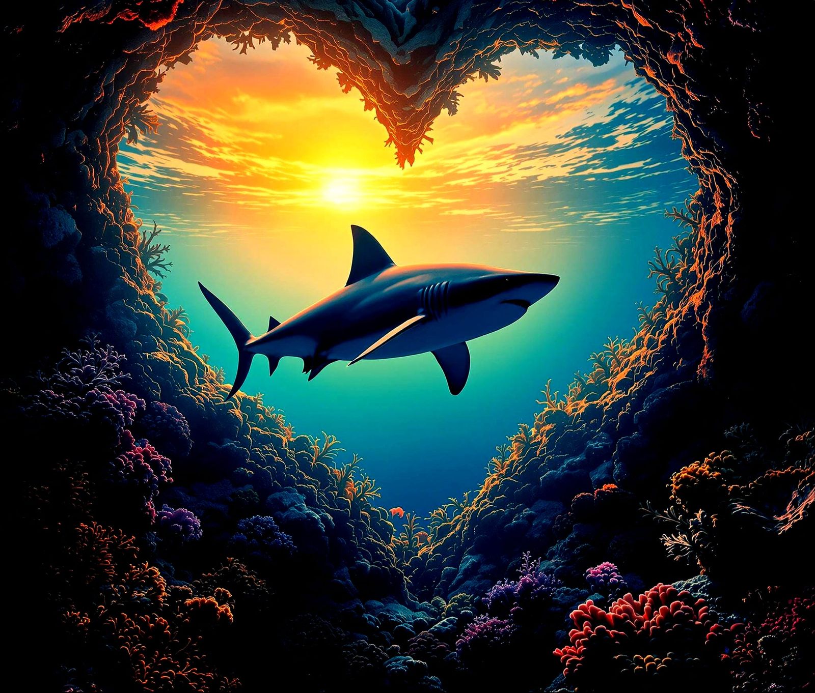 Surreal Underwater Fantasy in Photorealistic Style