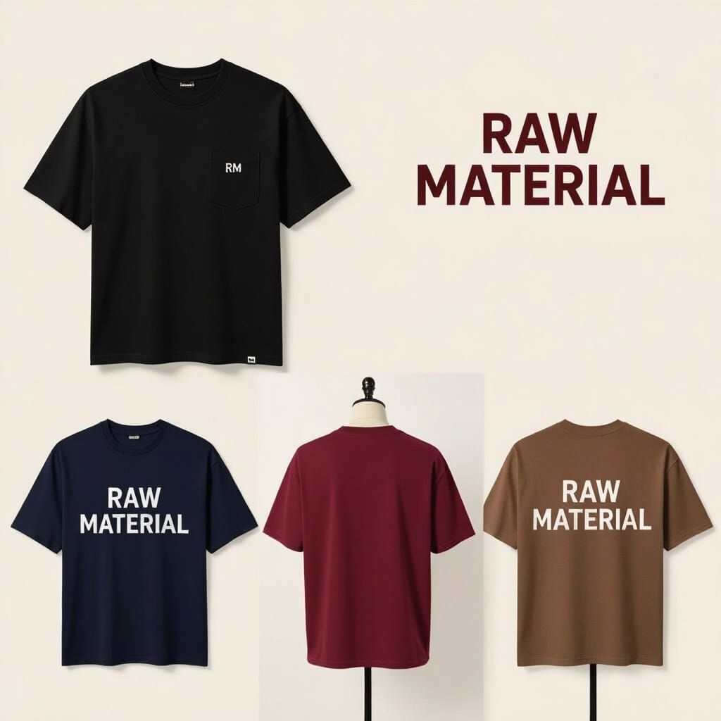 Unisex Oversized T-Shirt Mockup with Logo