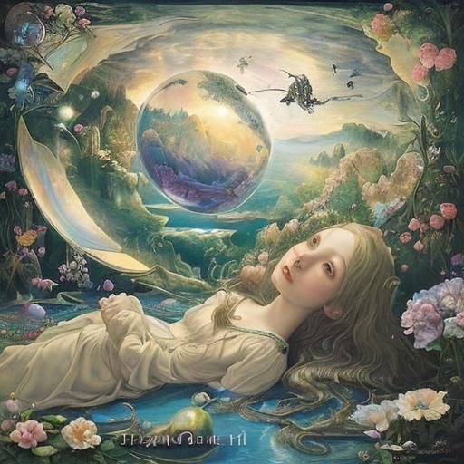 Dreamlike Utopia: Surrealist Oil Painting