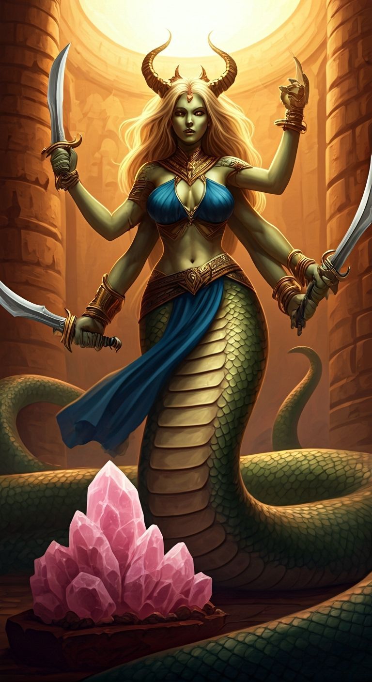 The Six-Armed Snake Woman Guardian