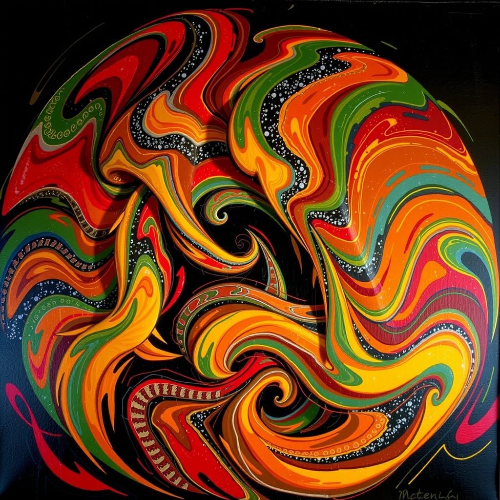 Abstract Swirling Vortex Motion