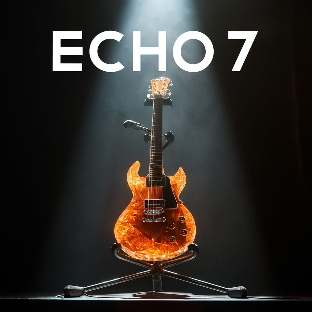 Striking Stage Performance with Glowing Crystal Guitar