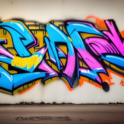 Graffiti Art in Professional Photography Style