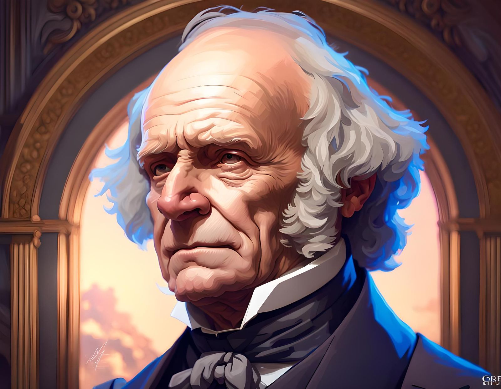 Hyperdetailed Portrait of Martin Van Buren