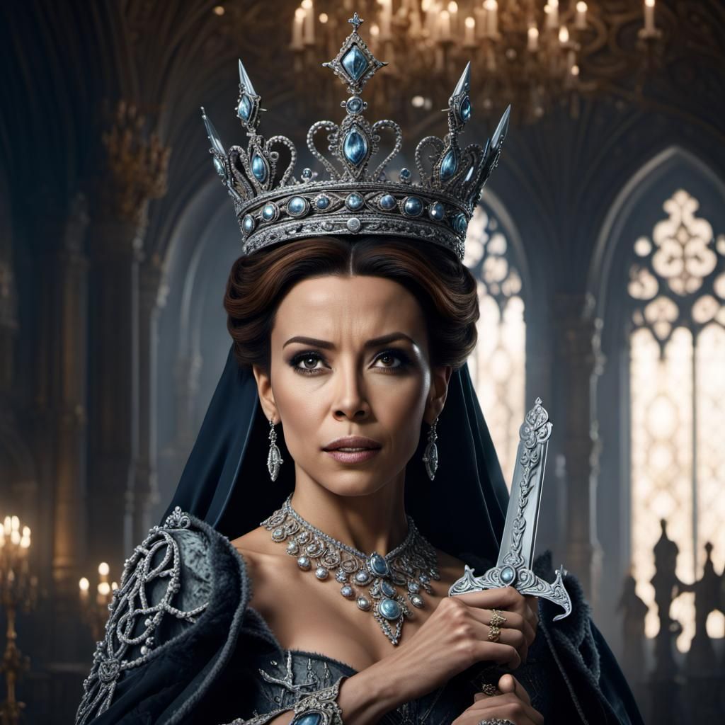 Eva Longoria as a Dark Fairytale Queen