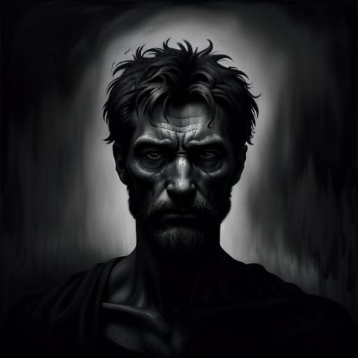 Michelangelo's Deepest Fear: A Surreal Oil Painting