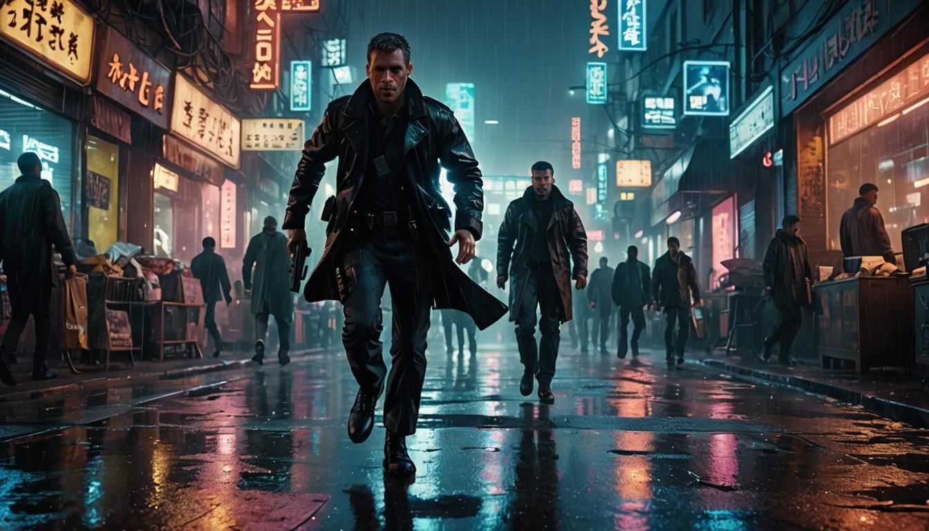 Sci-Fi Noir: Undercover Cop in Neon City