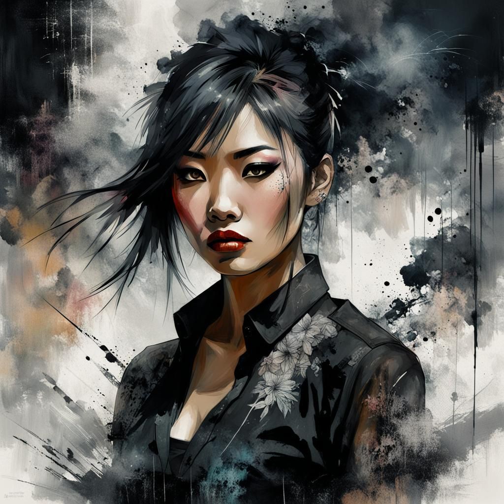 Urban Punk Asian Girl: