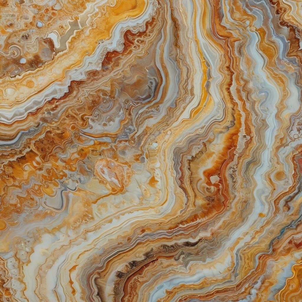 Surreal Agate Cross-Section in Salvador Dali Style