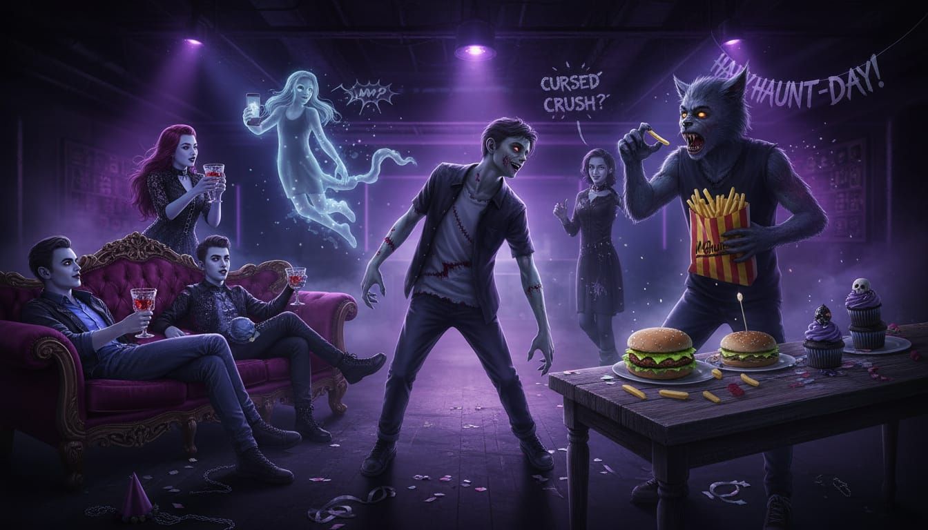Teenage Monsters Party Under Blacklights