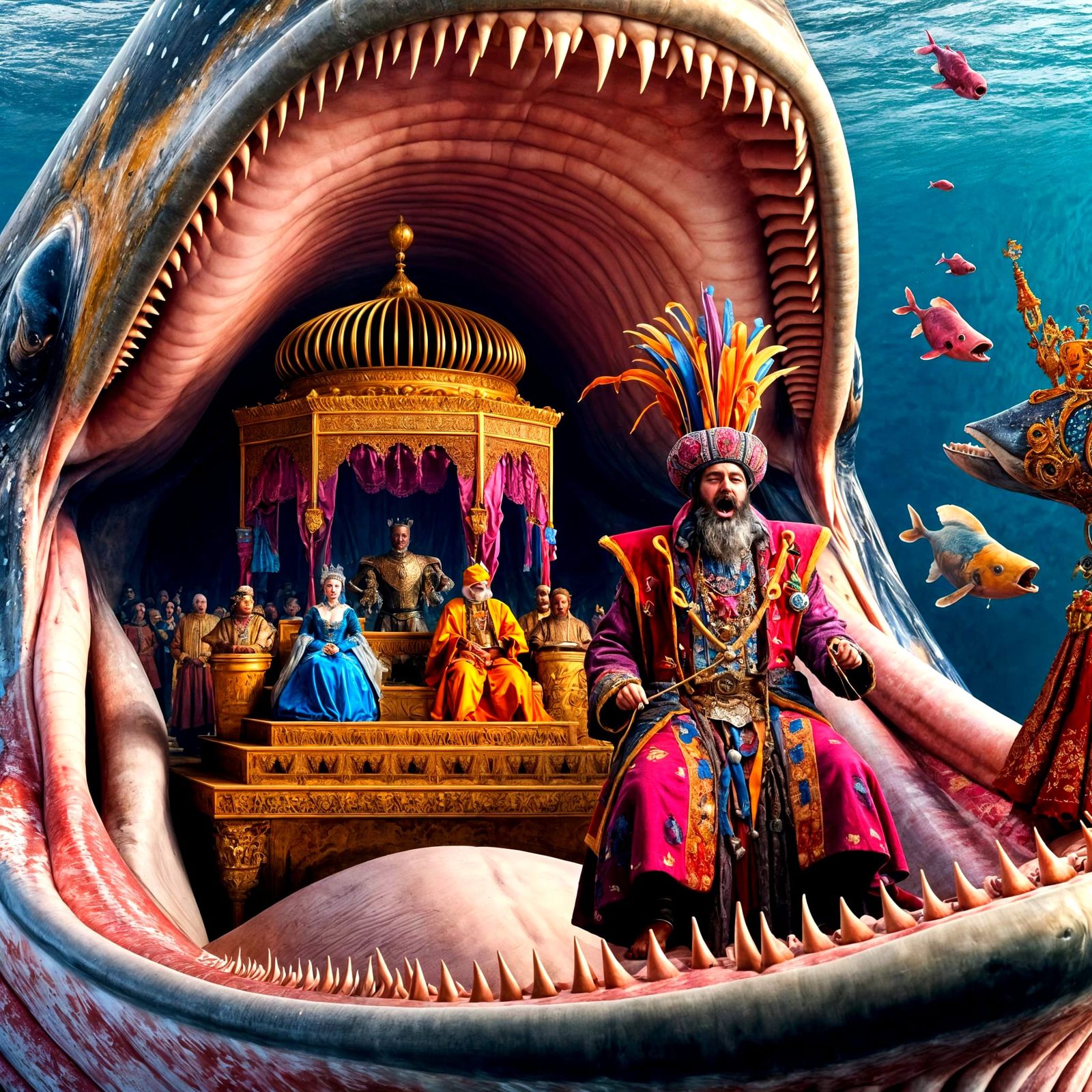 Whale's Belly: Jester Entertains Royalty