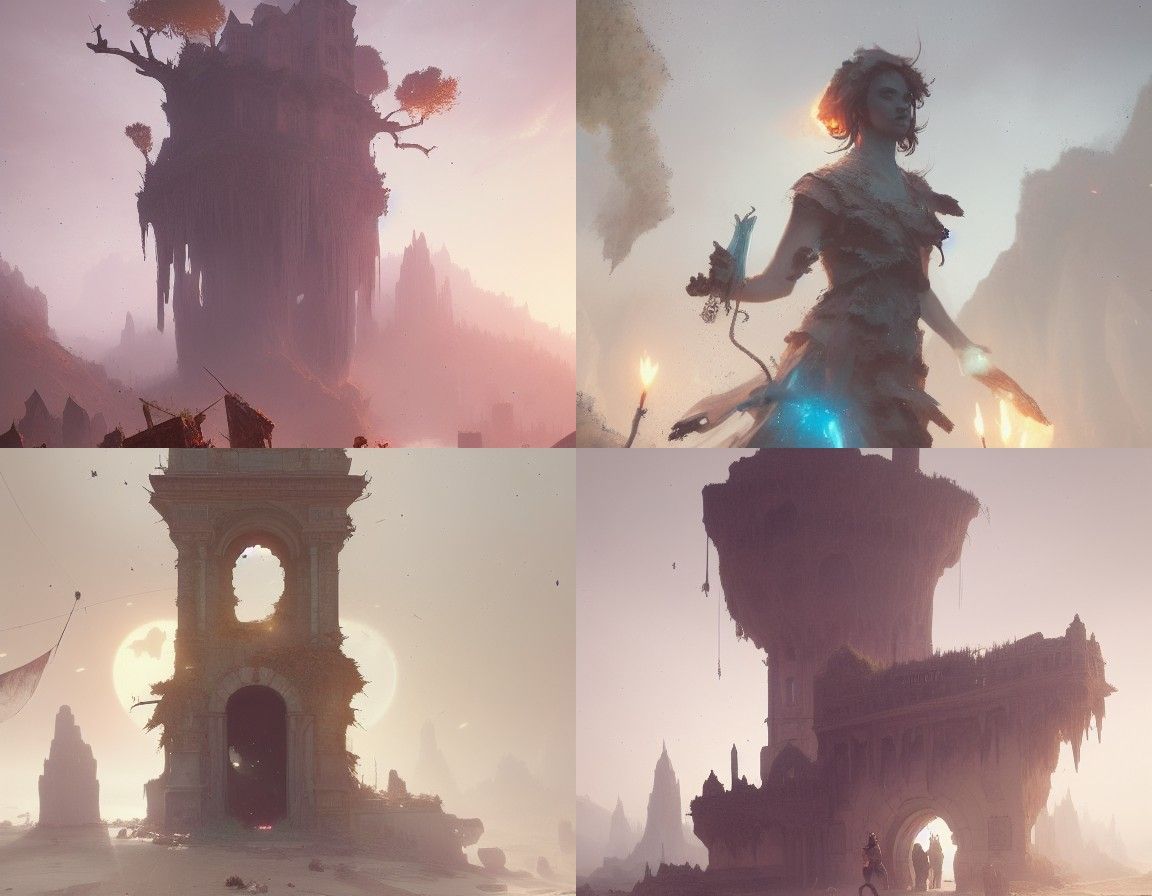 Ruined Birthday Concept Art in 8k Resolution