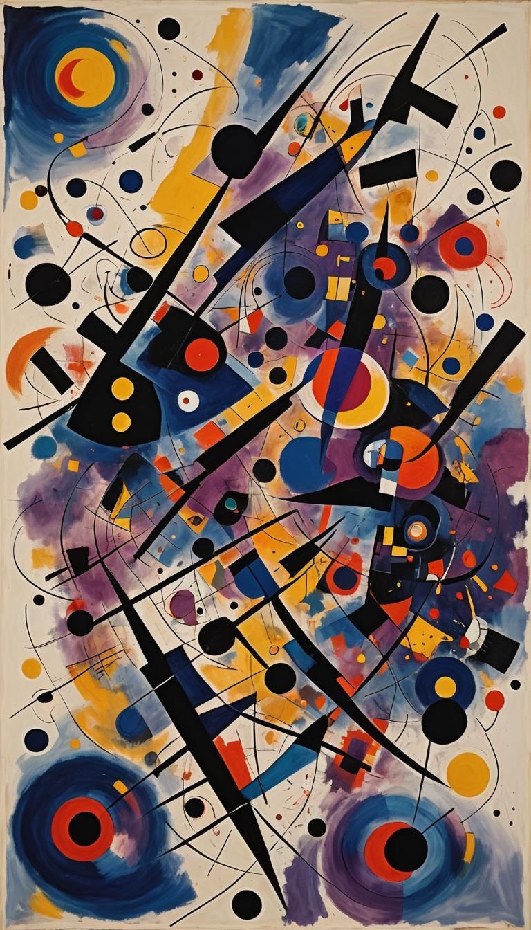 Abstract Tiger Portrait in Vibrant Surrealist Style