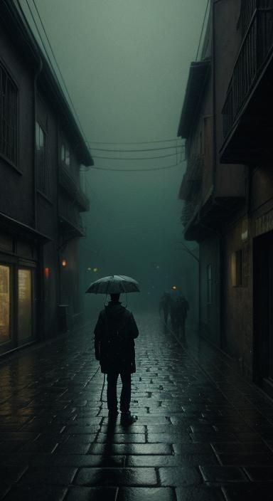 Moody Alleyway Portrait in Cinematic Lighting