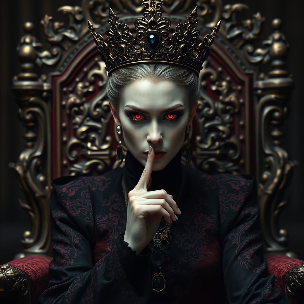 Vampire Queen Reigns Supreme in Cinematic Portrait