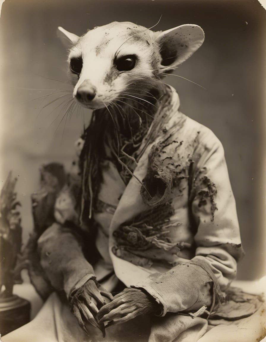 Dapper Taxidermy weasel