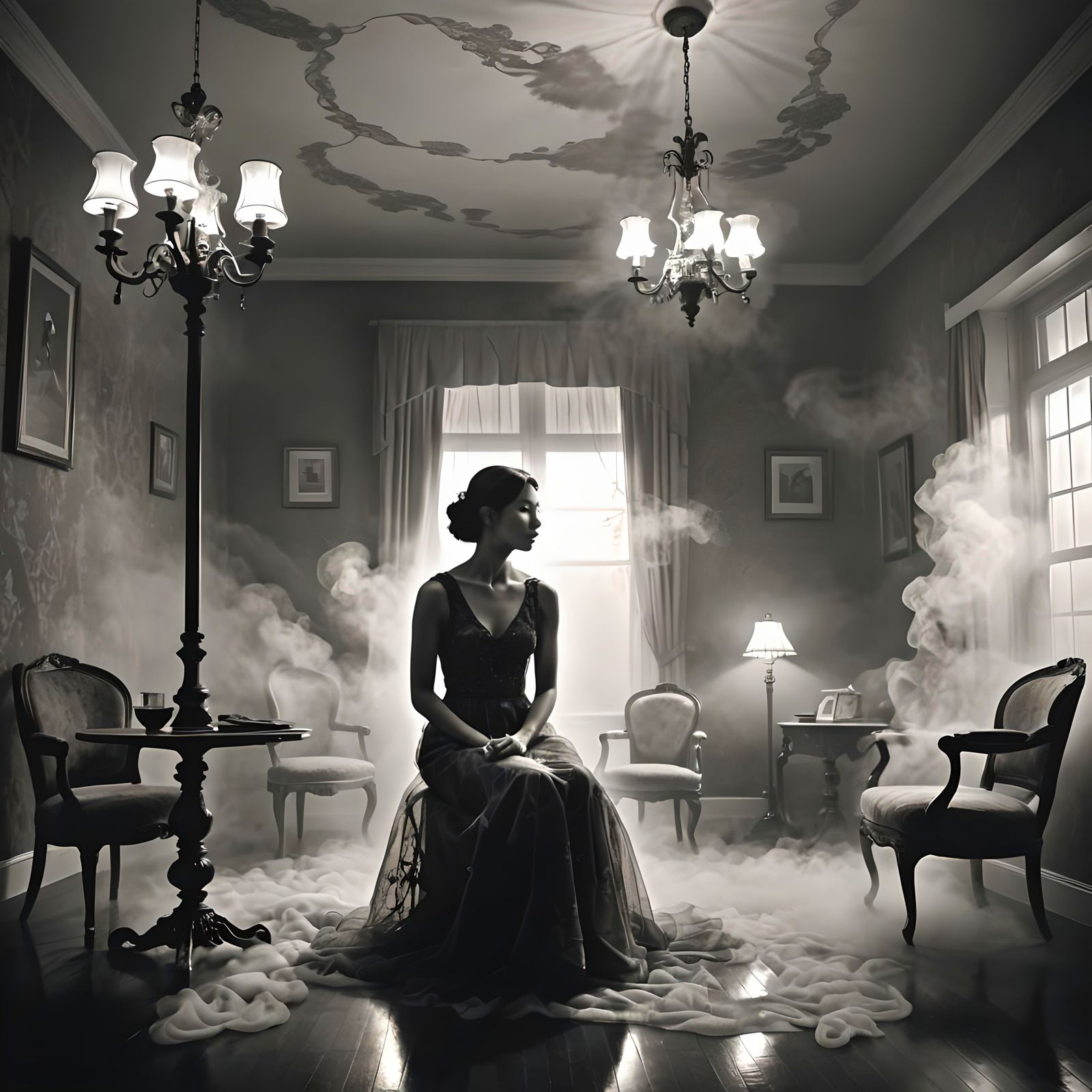 Abstract Monochromatic Inner World Rendering