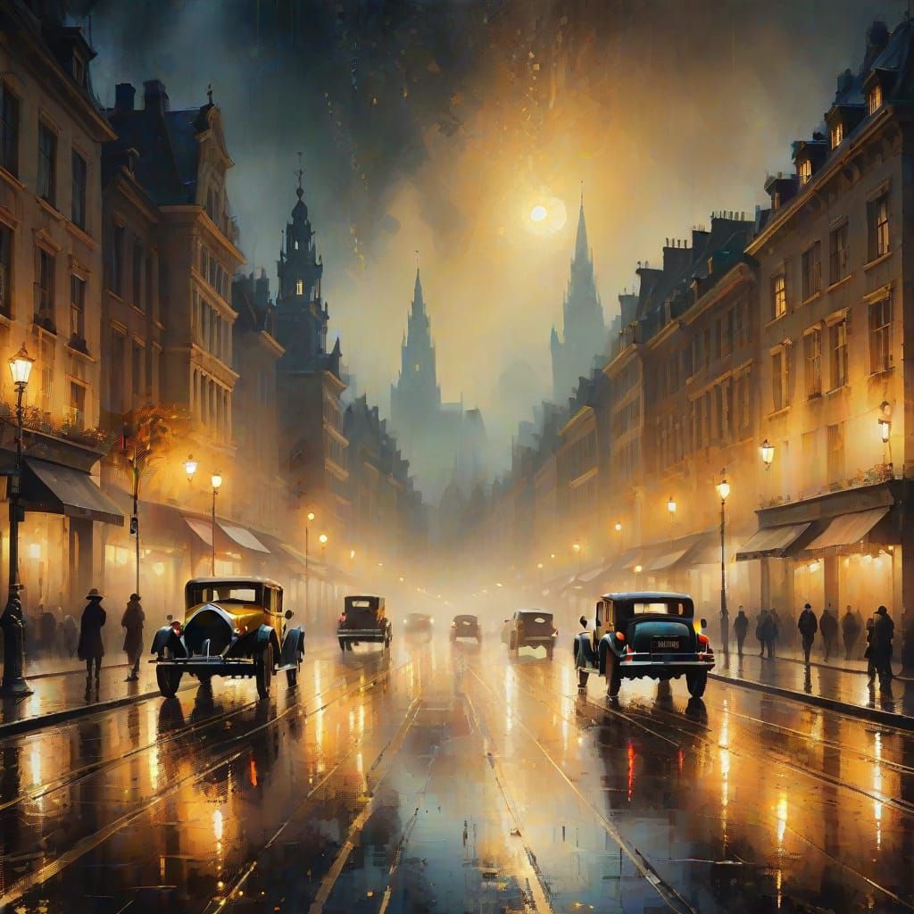 Nuit de pleine lune mélancolique