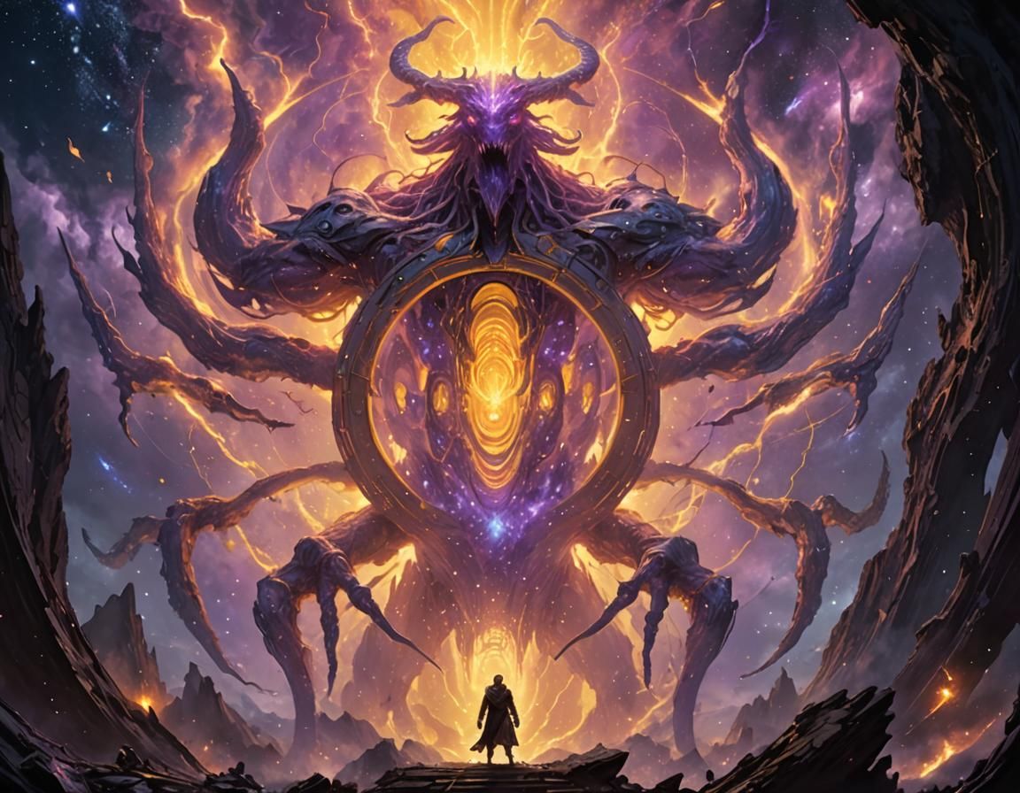 Gargantuan Creature in Dark Fantasy Galaxy