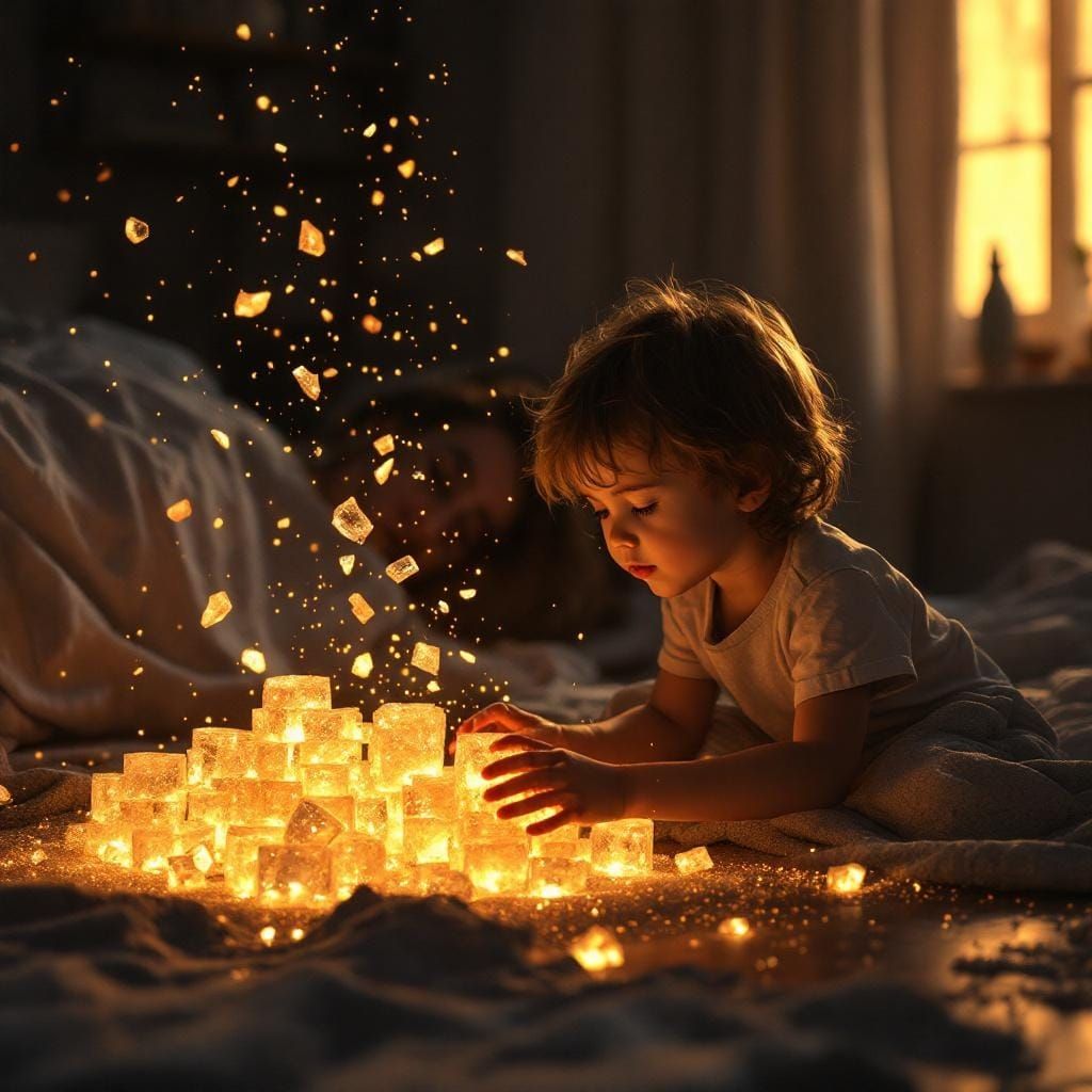 Ember Sparks: Child's Play in Crystalline Light