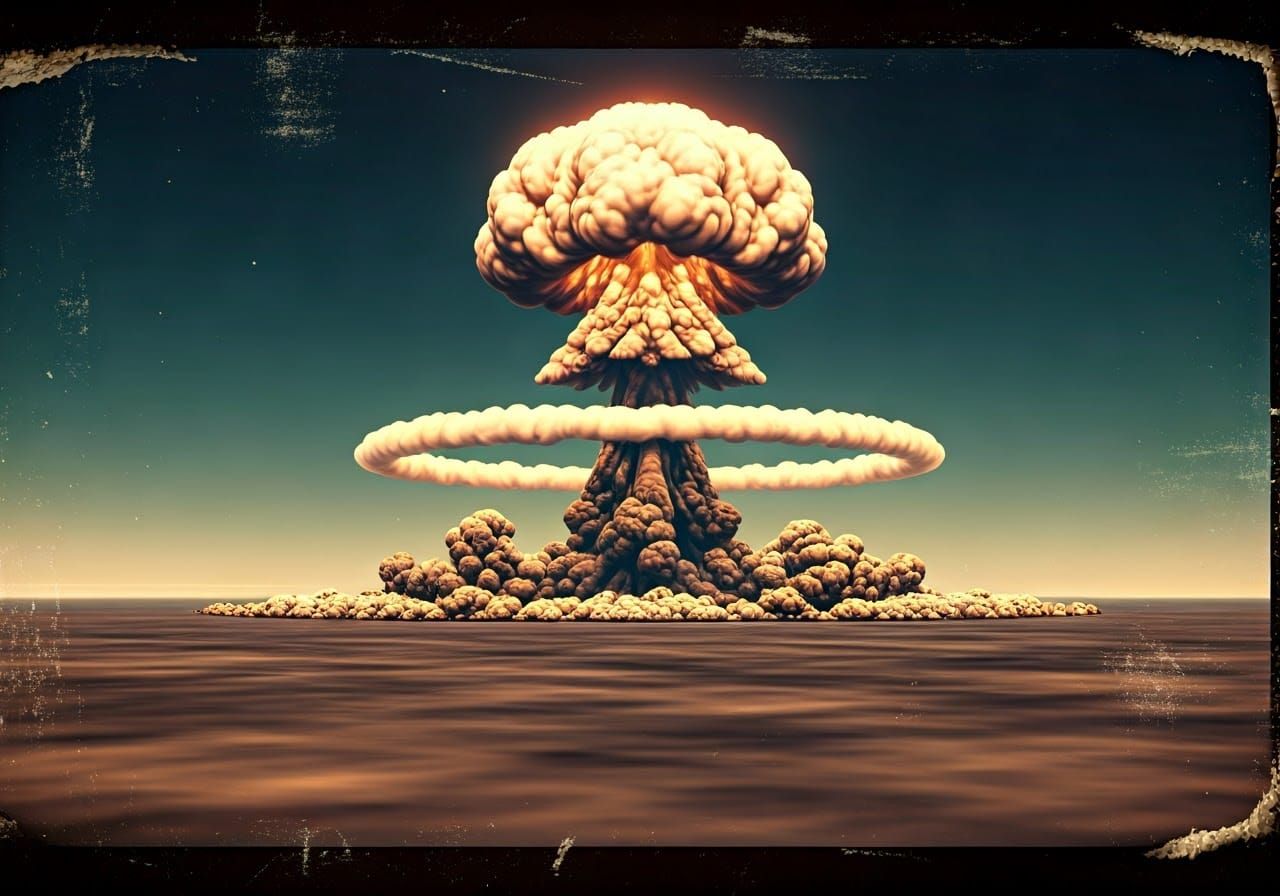 Atomic Explosion: Rock and Roll Hand Gesture