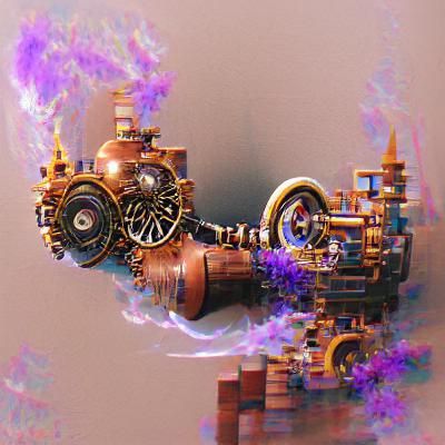 Steampunk Engine in Arcane Animation Style