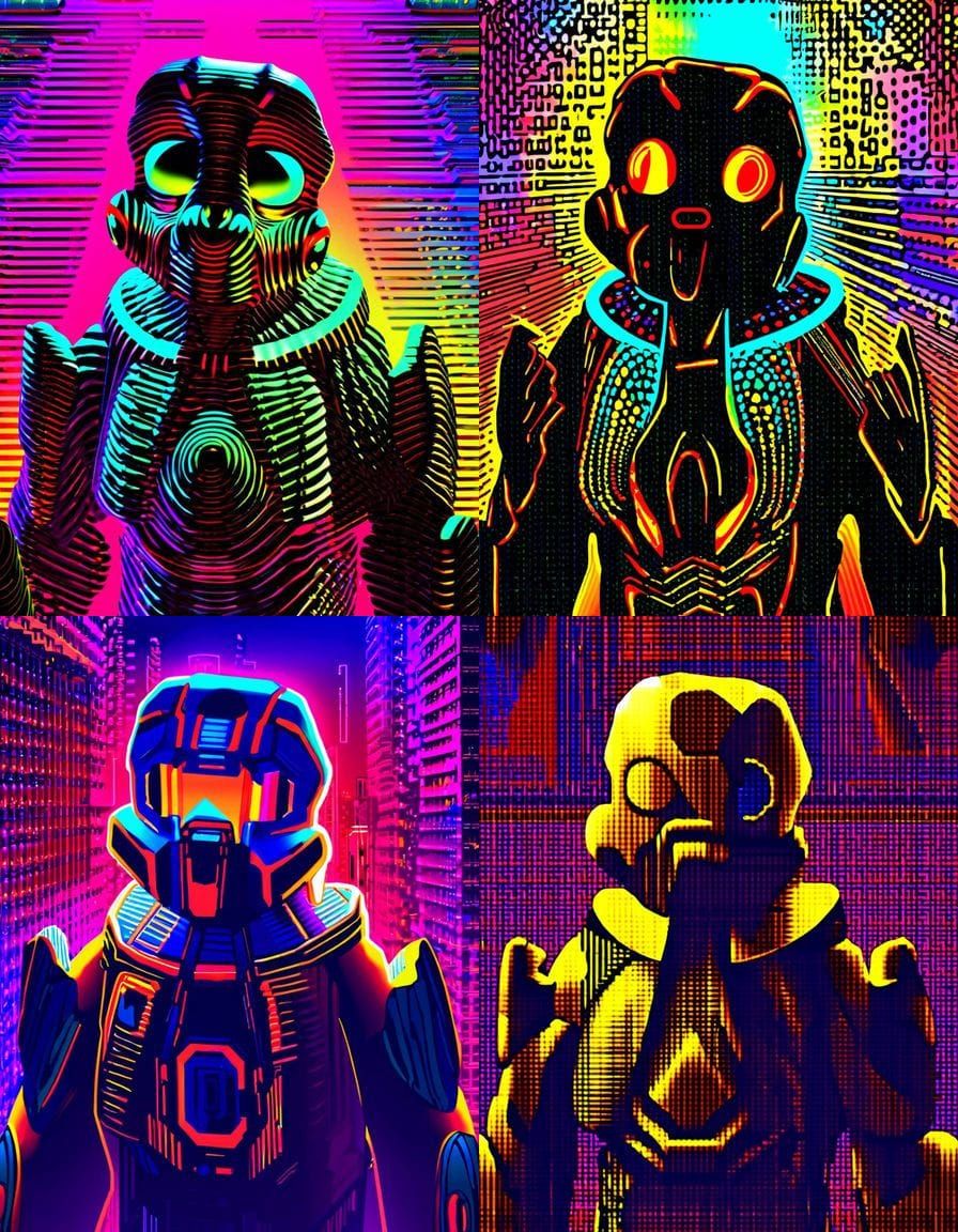 Walking Among Aliens: Pop Art Screen Print