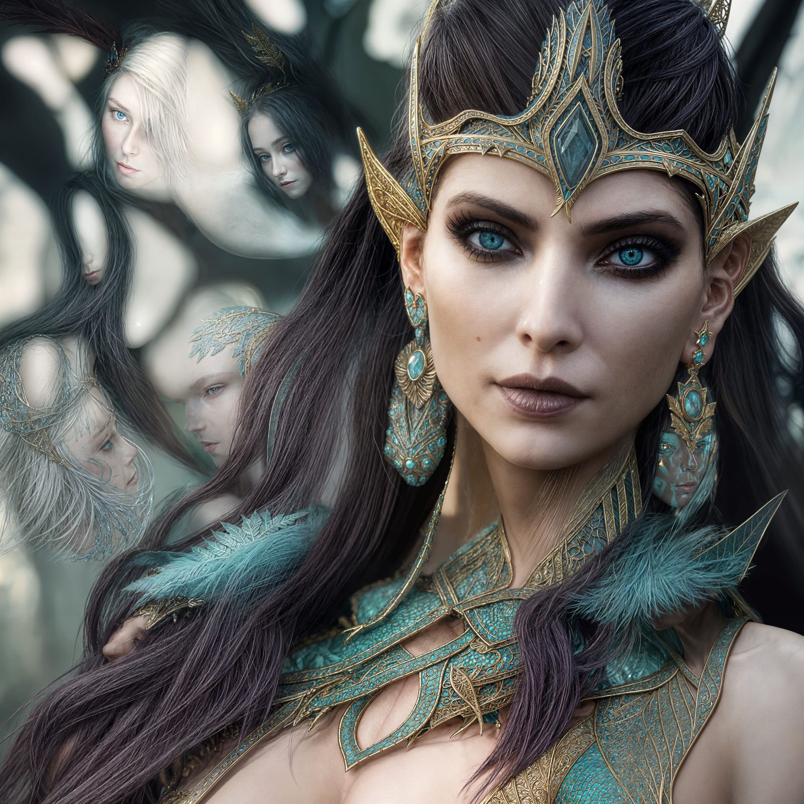 Pale Elf Bride Portrait in 8K Resolution