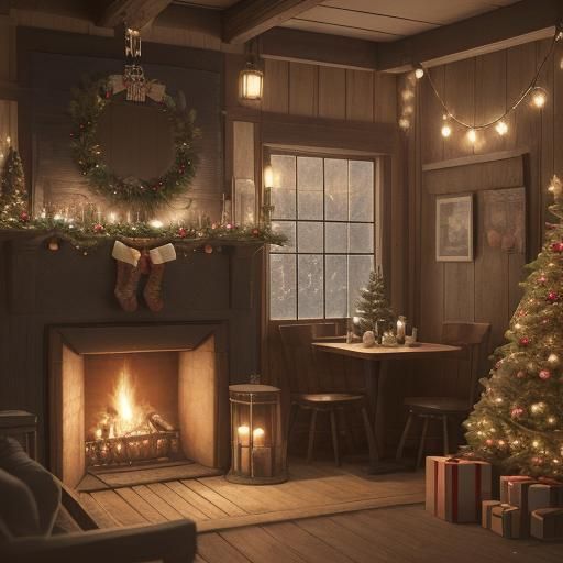 Cozy 1800s New Year's Eve Restaurant Photo