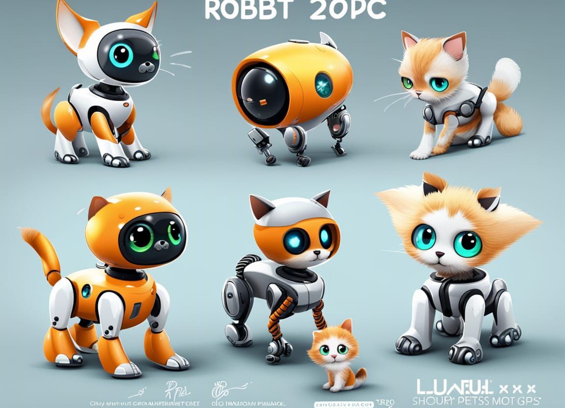 Adorable Robot Pets: Playful Robotic Companions