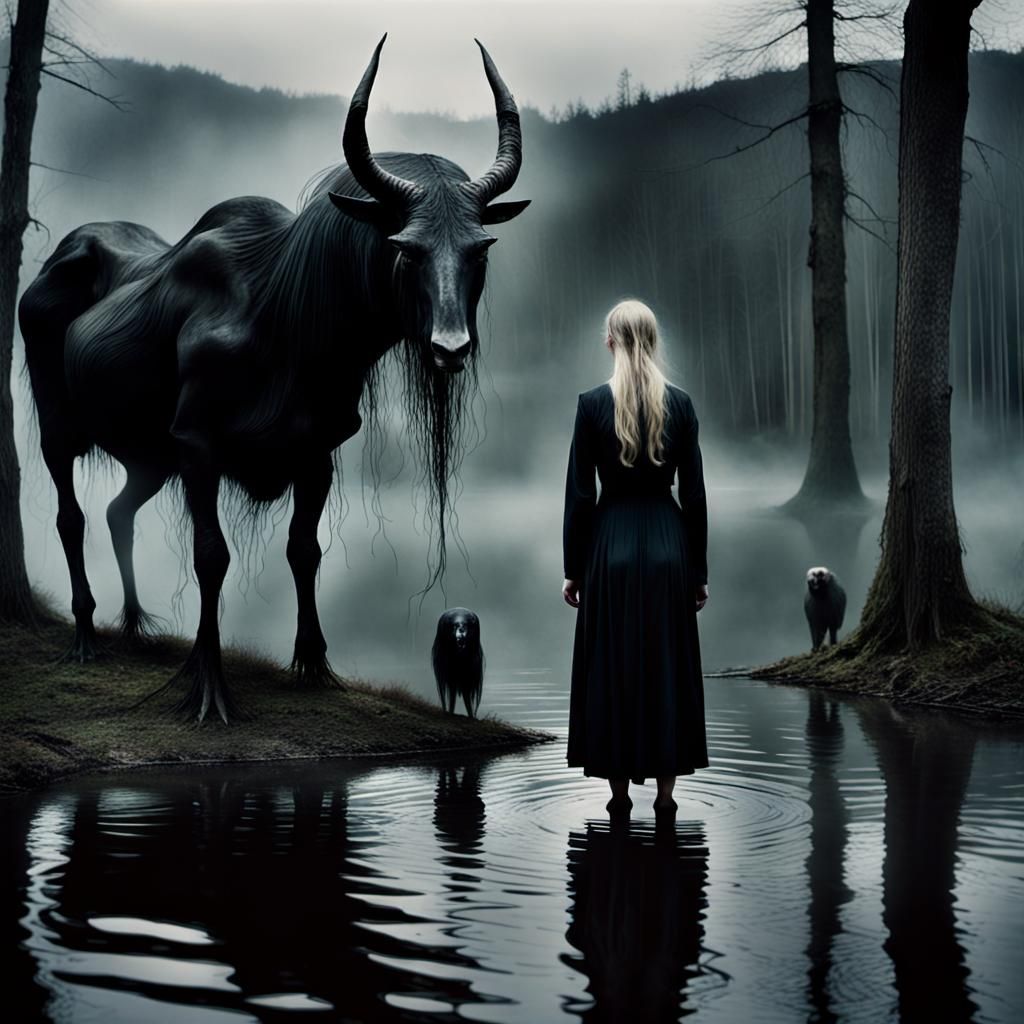 Sinister Horror Scene Inspired by Masters