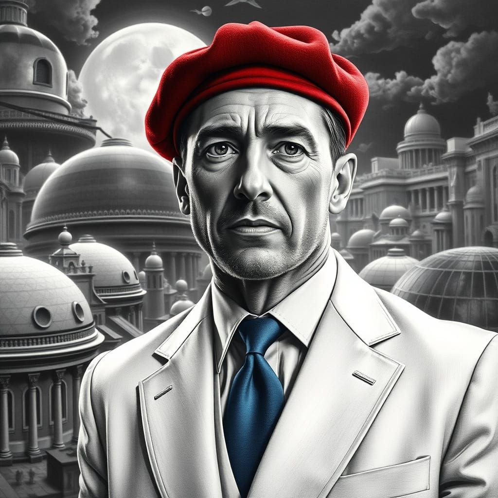 Dramatic Portrait in German Expressionist Style