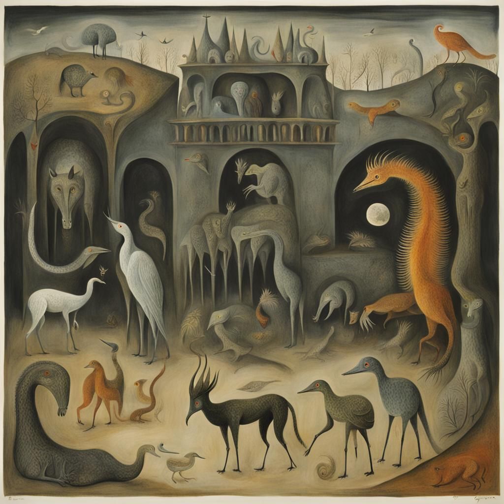Surreal Alien Zoo Inspired by Carrington