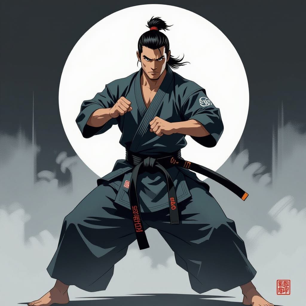 Martial Arts Teacher in Twenties Style