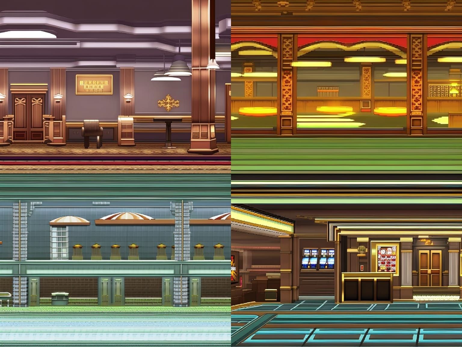 Hotel Casino Interior for RPG Battle Scene