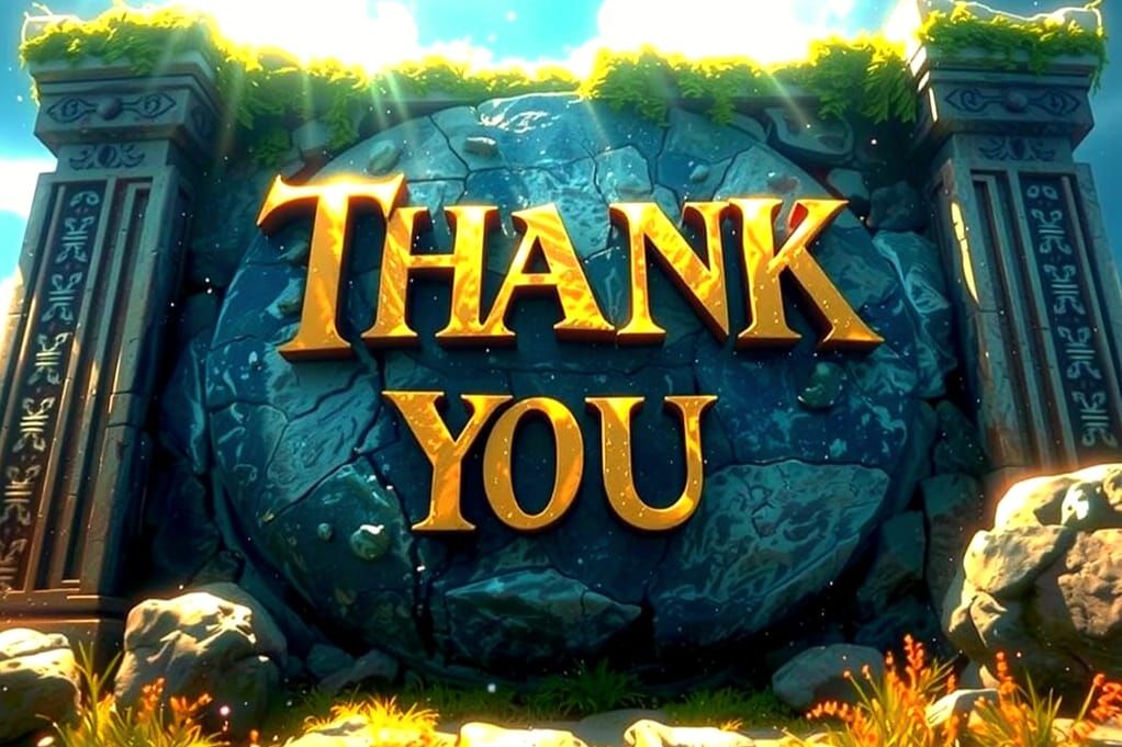 Ancient Stone Carved with Divine Message in Soft Focus