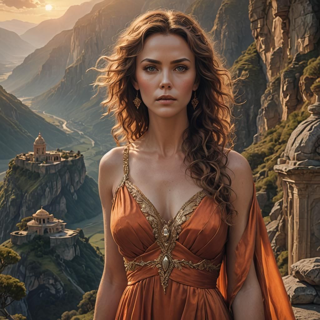 Ceres Portrait in Rubens Style with Breathtaking Valley